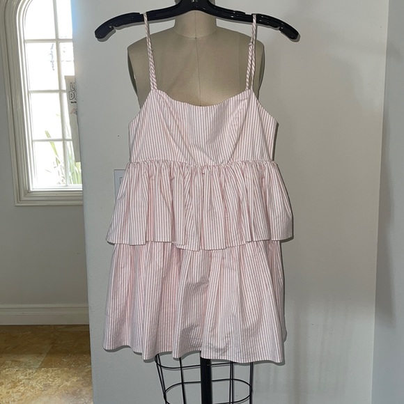 Stone Cold Fox Pink & White Stripe Dress - Picture 1 of 3